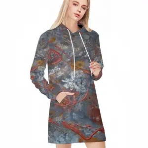 Women Illuminated Flecks Hoodie Skirt