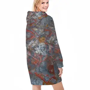 Women Illuminated Flecks Hoodie Skirt