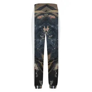 Women Black Matter Casual Sports Pants