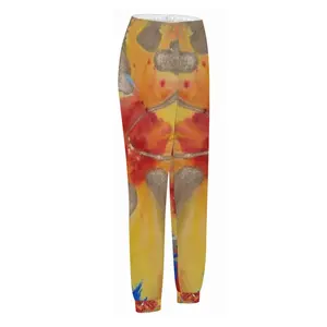 Women Flower Flame Casual Sports Pants