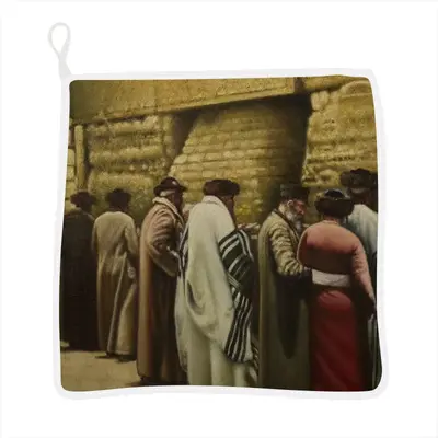 Jewish Pilgrims At The Western Wall Kitchen Dishcloths