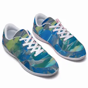 Men Lime Green Blue Dance Shoes