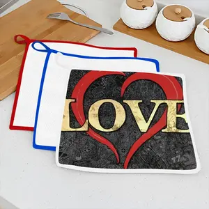 Love Is The Answer Kitchen Dishcloths