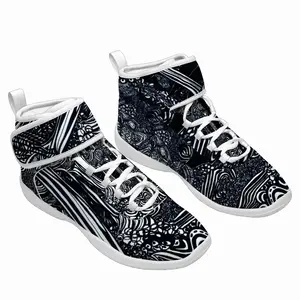 Men Broccoli Trees Cheerleading Shoes (High Top)