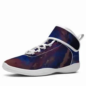 Men Silver-Blue Cheerleading Shoes (High Top)