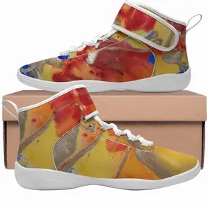 Men Flower Flame Cheerleading Shoes (High Top)