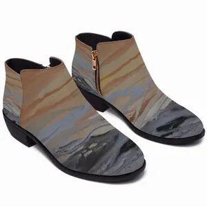 Men Liquid Energy Zippers Heel Boots