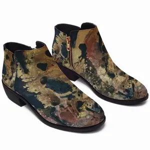 Men Byzantine Dissolve Zippers Heel Boots