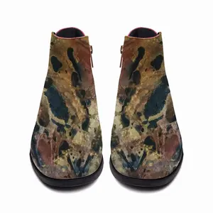 Men Byzantine Dissolve Zippers Heel Boots