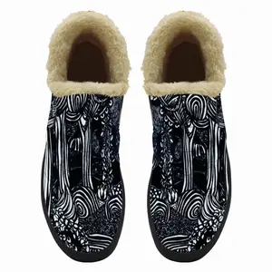 Men Broccoli Trees Snow Boots (Short Fur)