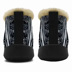 Men Broccoli Trees Snow Boots (Short Fur)