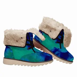 Men Liquid Blue Snow Boots (Fur)