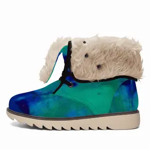 Men Liquid Blue Snow Boots (Fur)