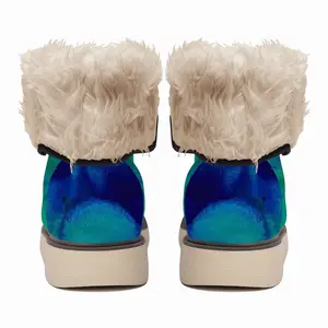 Men Liquid Blue Snow Boots (Fur)