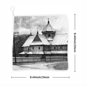 Church In The Carpathians Kitchen Dishcloths