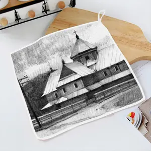 Church In The Carpathians Kitchen Dishcloths