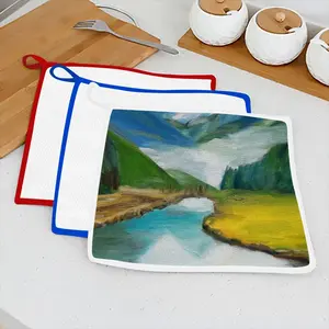 Beauty Of Lake Kitchen Dishcloths