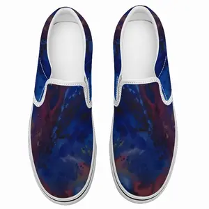 Men Silver-Blue Non-Slip Flat Shoes