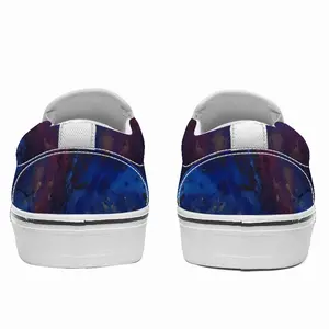 Men Silver-Blue Non-Slip Flat Shoes