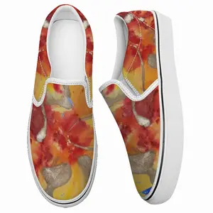 Men Flower Flame Non-Slip Flat Shoes