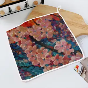 Apple Tree Blossom Kitchen Dishcloths