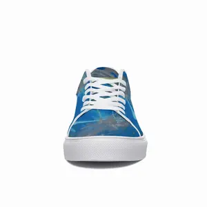 Men Lime Green Blue Classic White Shoes