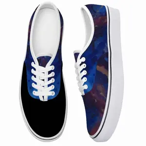 Men Silver-Blue Low Top Shoes (Foam)