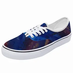 Men Silver-Blue Low Top Shoes (Foam)