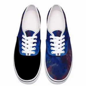 Men Silver-Blue Low Top Shoes (Foam)