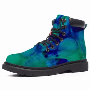 Men Liquid Blue Mid Top Boots