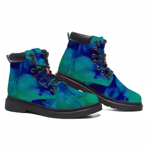 Men Liquid Blue Mid Top Boots