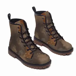 Men Cyclop Bird Leather Work Boots