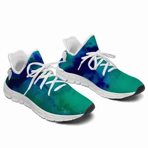 Men Liquid Blue Woven Training Shoes