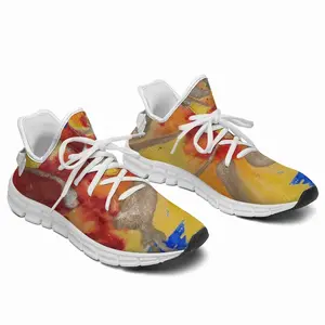 Men Flower Flame Woven Training Shoes