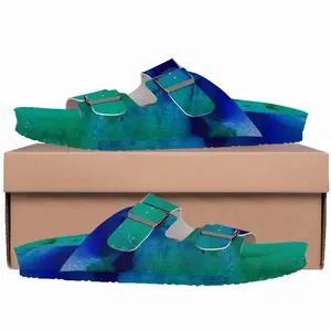 Men Liquid Blue Cork Sandals