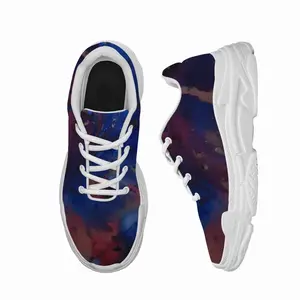 Men Silver-Blue Chunky Sneakers