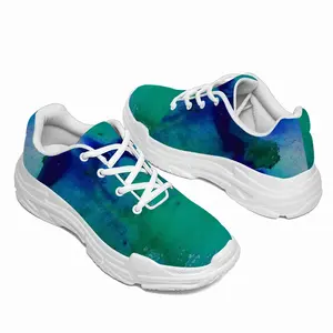 Men Liquid Blue Chunky Sneakers