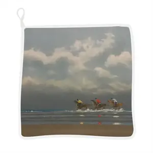 Beach With Riders Kitchen Dishcloths