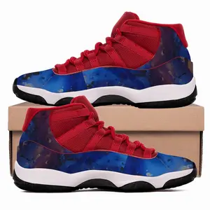 Men Silver-Blue HD11 Basketball Sneakers