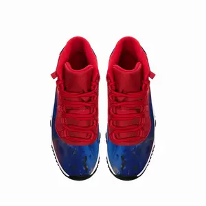 Men Silver-Blue HD11 Basketball Sneakers