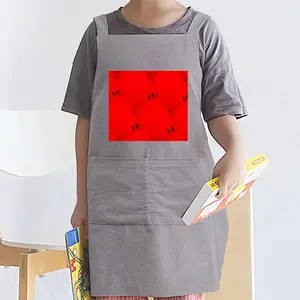 Deep Red (Decomposition) Retro Aprons (Kids)