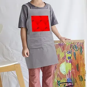 Deep Red (Decomposition) Retro Aprons (Kids)