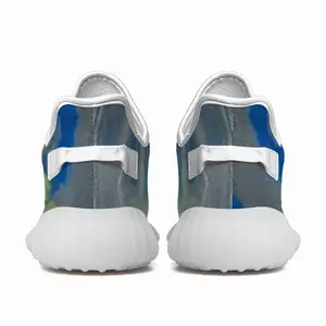 Men Lime Green Blue Y350V1 Casual Sneakers