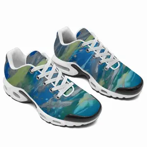 Men Lime Green Blue Air TN-1 Running Shoes