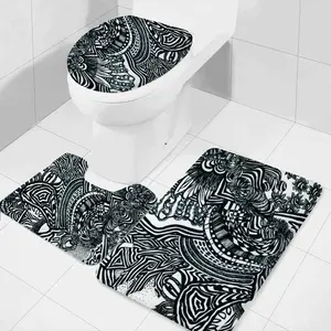 Ideas Three-piece Toilet Mat