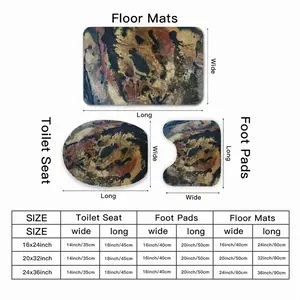 Byzantine Dissolve Three-piece Toilet Mat