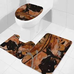 Bronze Vision Three-piece Toilet Mat