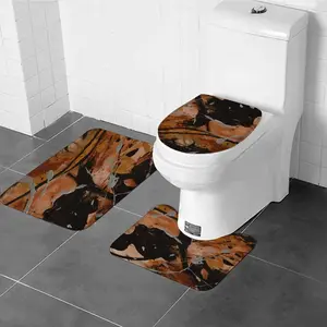 Bronze Vision Three-piece Toilet Mat