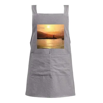 Gold Sea Sunset Retro Aprons (Kids)