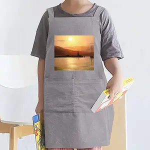 Gold Sea Sunset Retro Aprons (Kids)